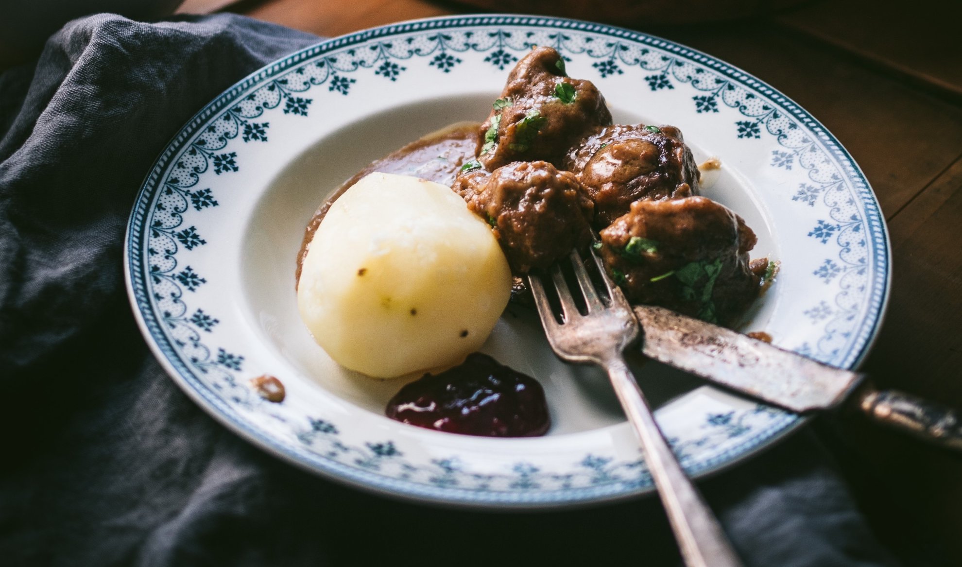 Norwegische Fleischbällchen mit Brunost - Germany