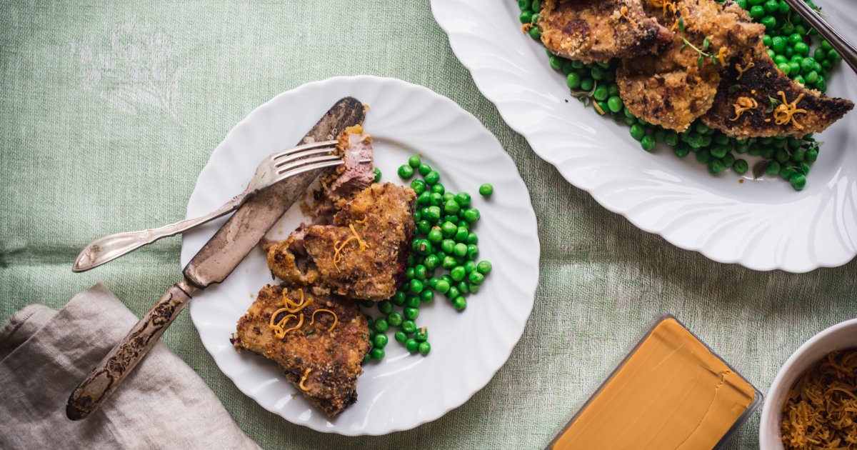 Brunost and Herb-Crusted Lamb Cutlets