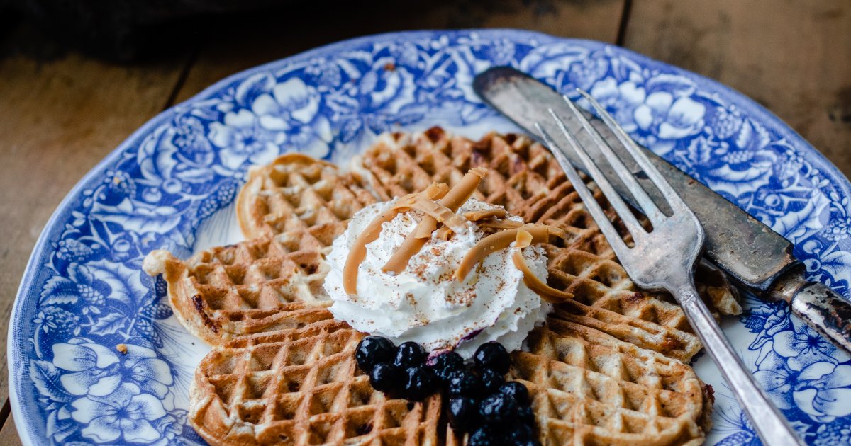 Brunost, Buttermilk and Cinnamon Waffles