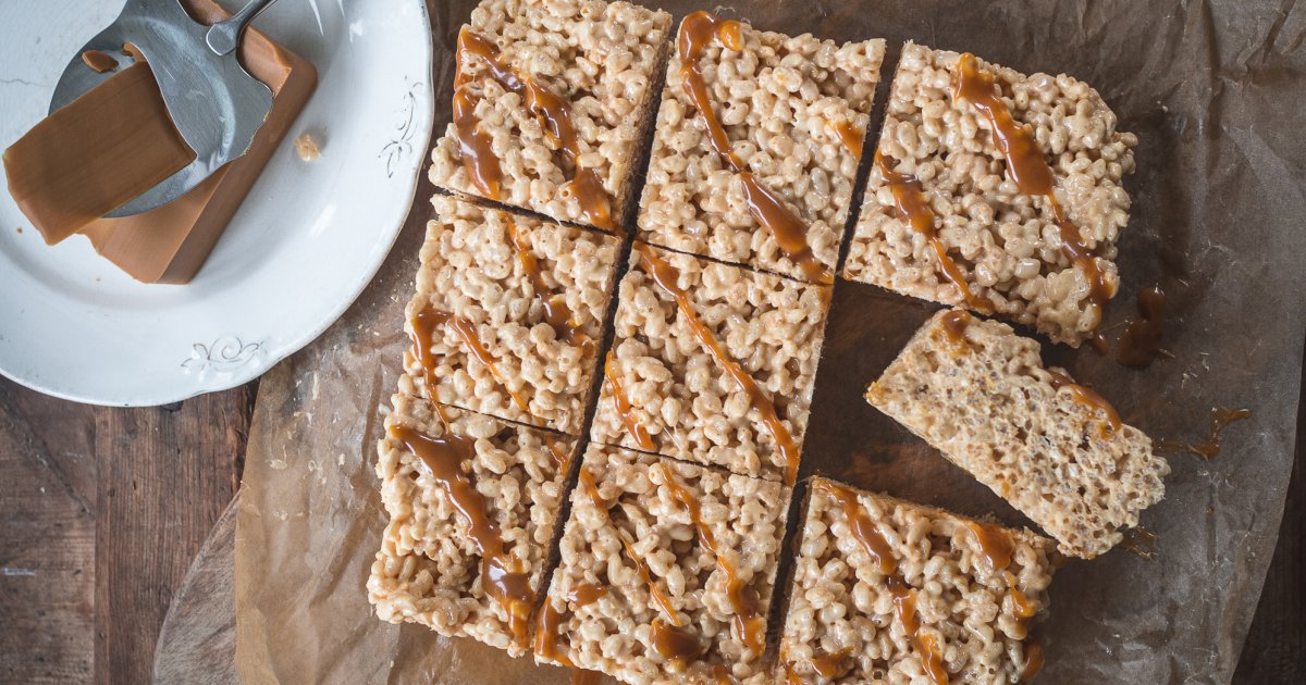 Brunost Caramel Rice Krispies Treats