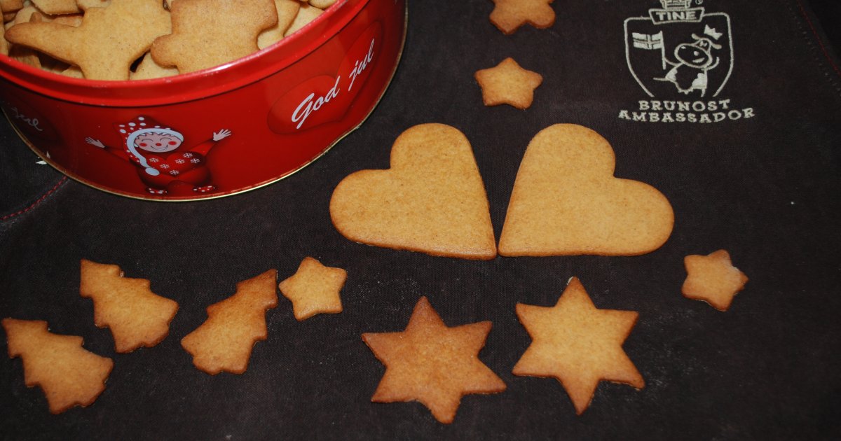 Brunost flavoured gingerbread