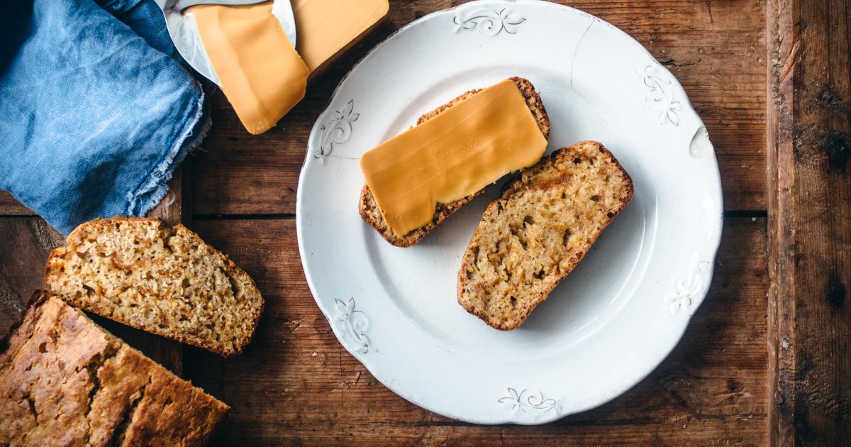Brunost, Honey & Rye Quick Bread