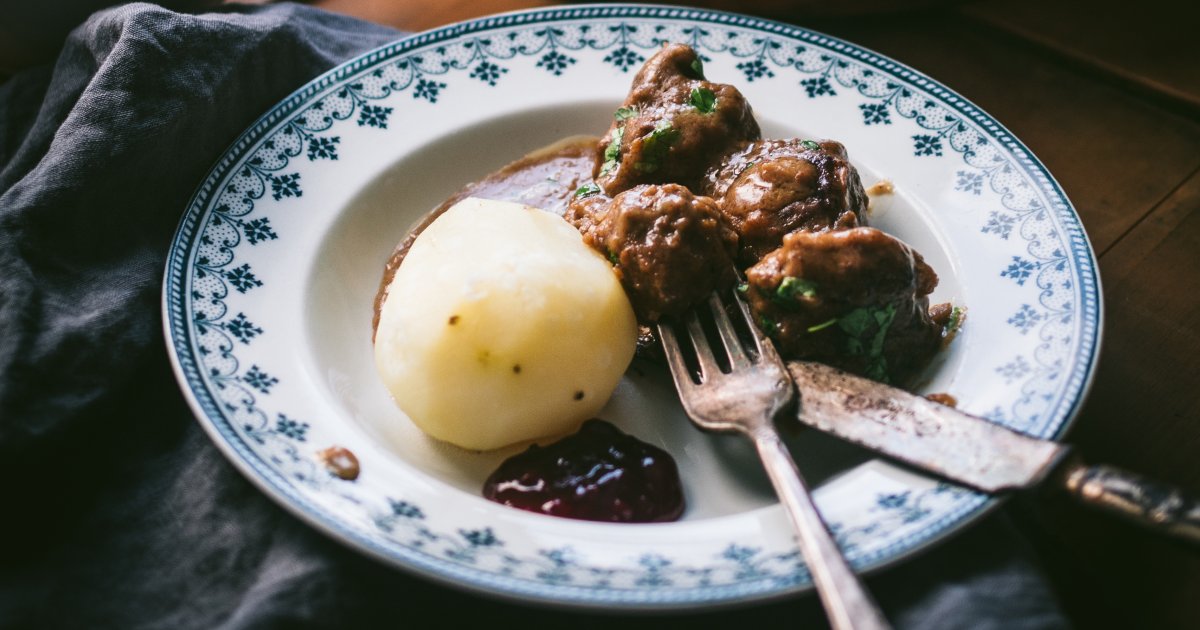 Norwegian Meatballs with Brunost