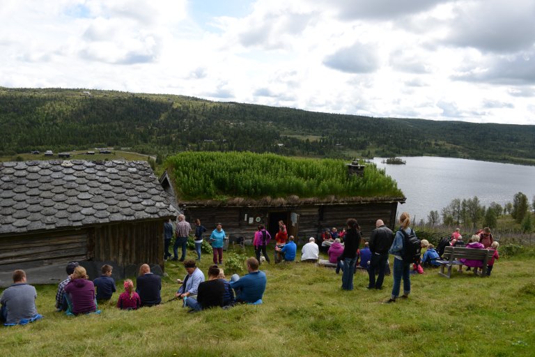 Sommarbesökare på gården Solbrå