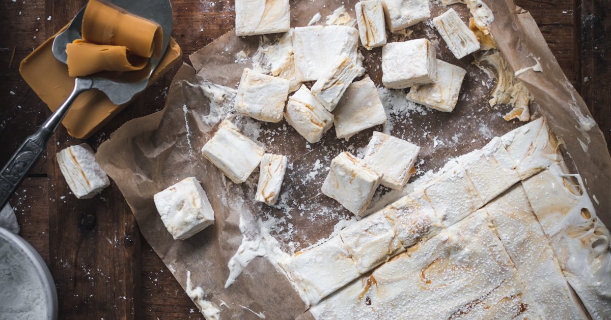 Homemade Brunost Marshmallows - USA